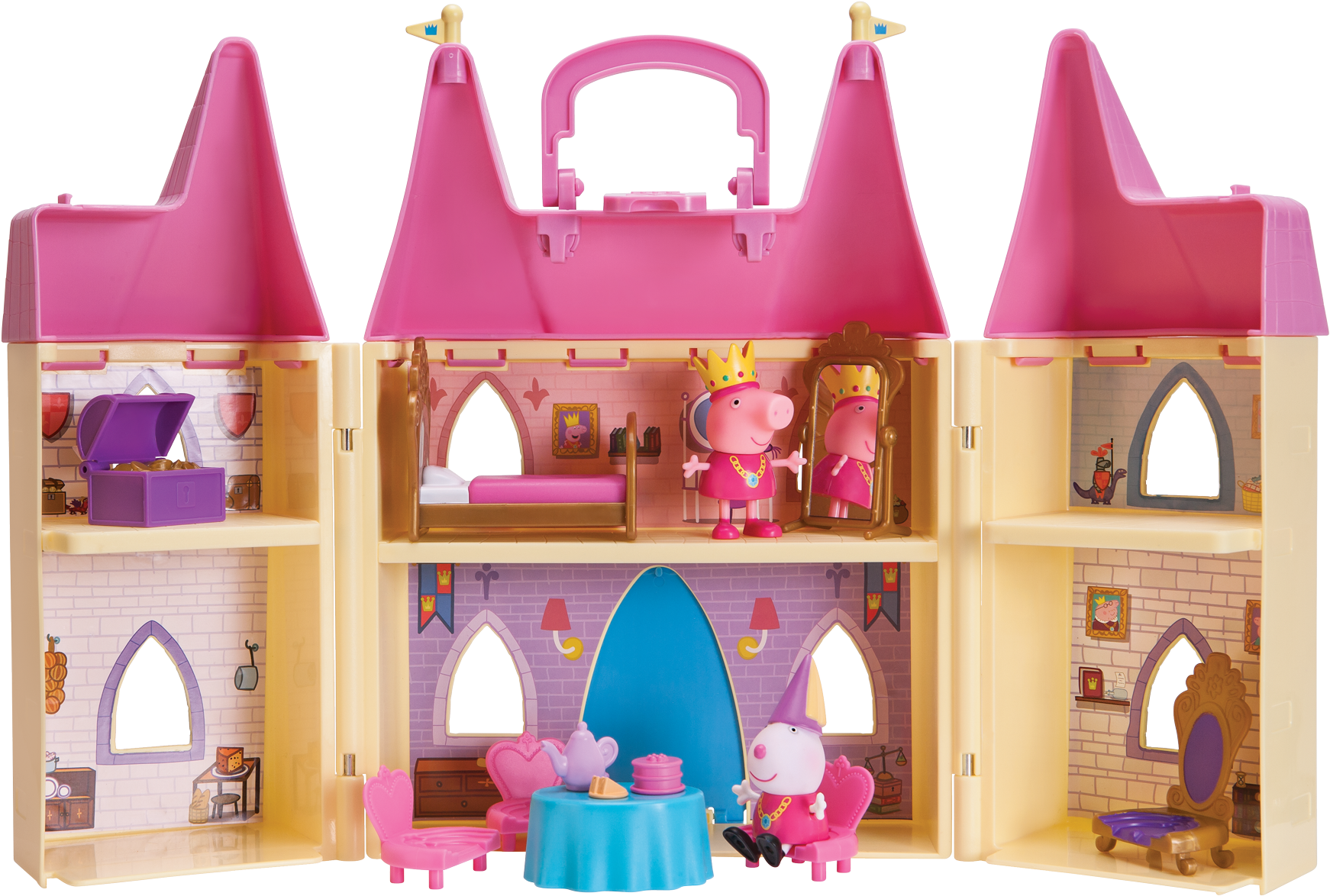 Peppa Princess Castle - Peppa Pig - Princess Castle Playset (2139x1426), Png Download