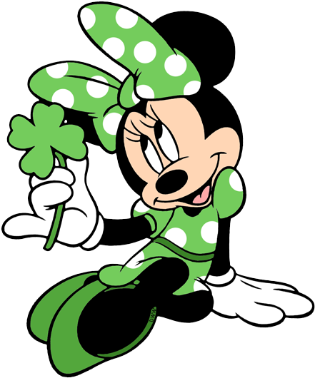 Misc Disney Holidays Clip Art Galore Dale - Minnie Mouse St Patrick's Day (450x543), Png Download
