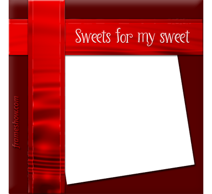 Happy Valentine's Day Photo Frame - Happy Valentines Day Frame Png (416x382), Png Download