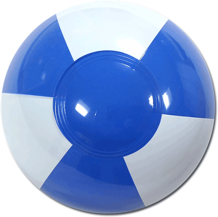 Blue Beach Ball (750x750), Png Download