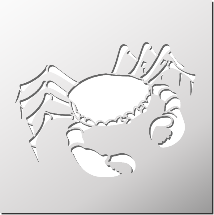 Pochoir Signe Astrologique Cancer - Pochoir Chaussette De Noel (800x800), Png Download