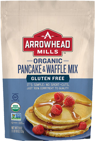 Organic Gluten Free Pancake & Baking Mix - Arrowhead Mills Pancake Mix (330x487), Png Download
