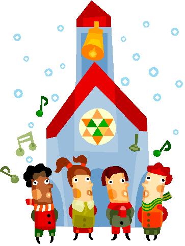 Church Christmas Clip Art (363x483), Png Download