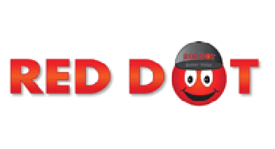 Red Dot Mega Store - Red Dot Store Logo (400x350), Png Download