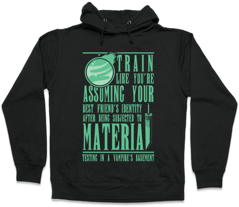 Train Like Cloud Hooded Sweatshirt - Frida Khalo (i Paint Flowers So They Won't Die) Hoodie: (484x484), Png Download