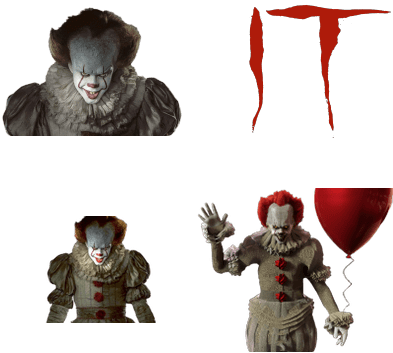 Stephen King's It Pennywise Clown Joker Cosplay Halloween (400x400), Png Download