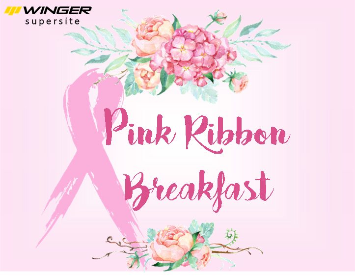 Winger Hamilton's Pink Ribbon Breakfast - Photograph (723x562), Png Download