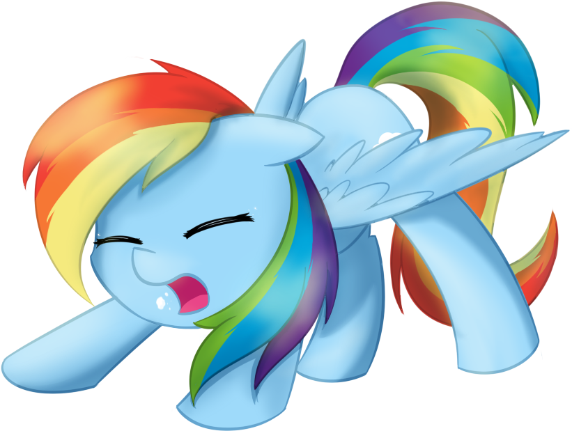 Dusthiel, Cute, Dashabetes, Rainbow Dash, Safe, Sleepy, - Cartoon (921x670), Png Download