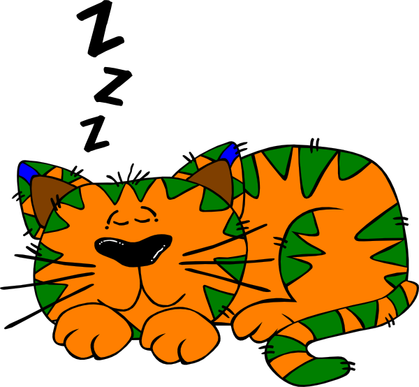 Small - Animal Sleeping Clipart (600x554), Png Download