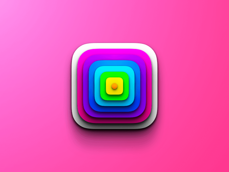 Color Tower Is Stacked By Different-size Board Of Different - Tower (800x600), Png Download