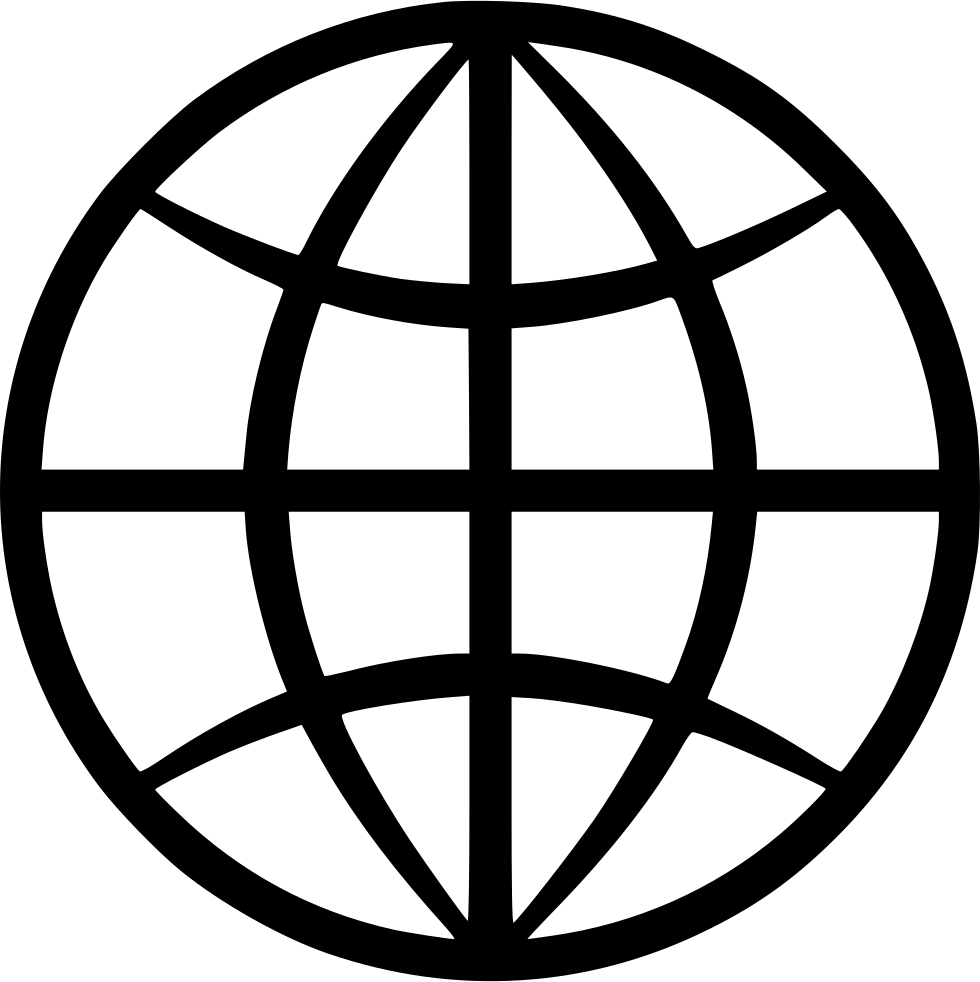 Globe Comments - Internet Clipart Black And White Png (980x982), Png Download