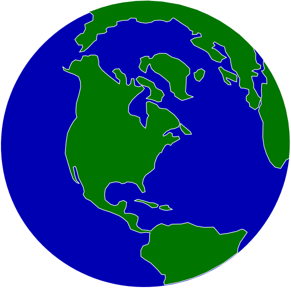 Flat Cartoon Globe Png Clip Art (600x594), Png Download