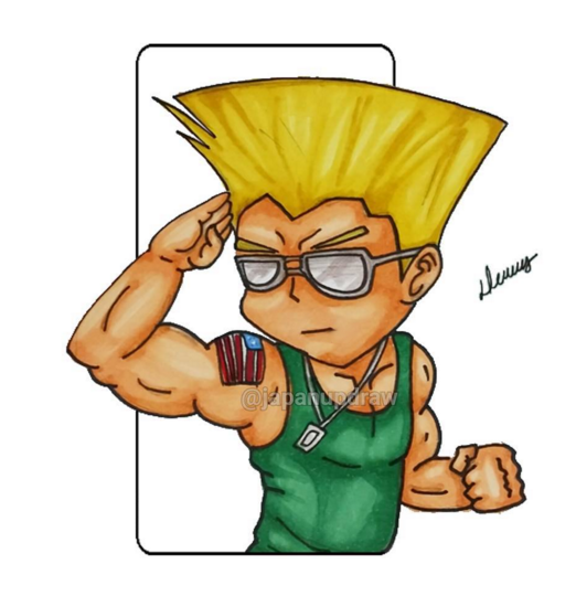 Street Fighter See More In Instagram @japanupdraw Or - Guile (656x656), Png Download