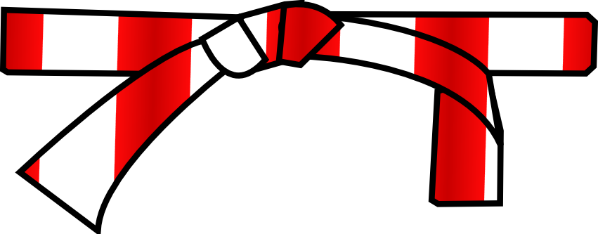 Ceinture Blanc Rouge - Belt (851x333), Png Download