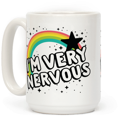 I'm Very Nervous Coffee Mug - Baseball Tee (484x484), Png Download
