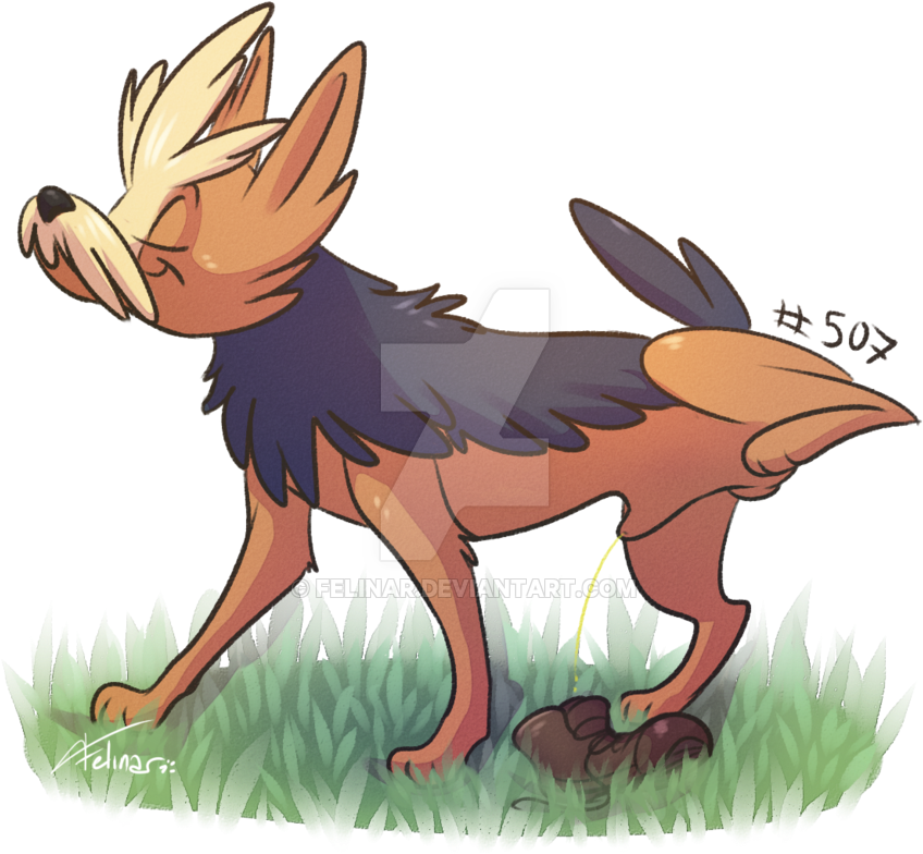 Dog Peeing Drawing At Getdrawings - Pees Deviantart (1024x849), Png Download