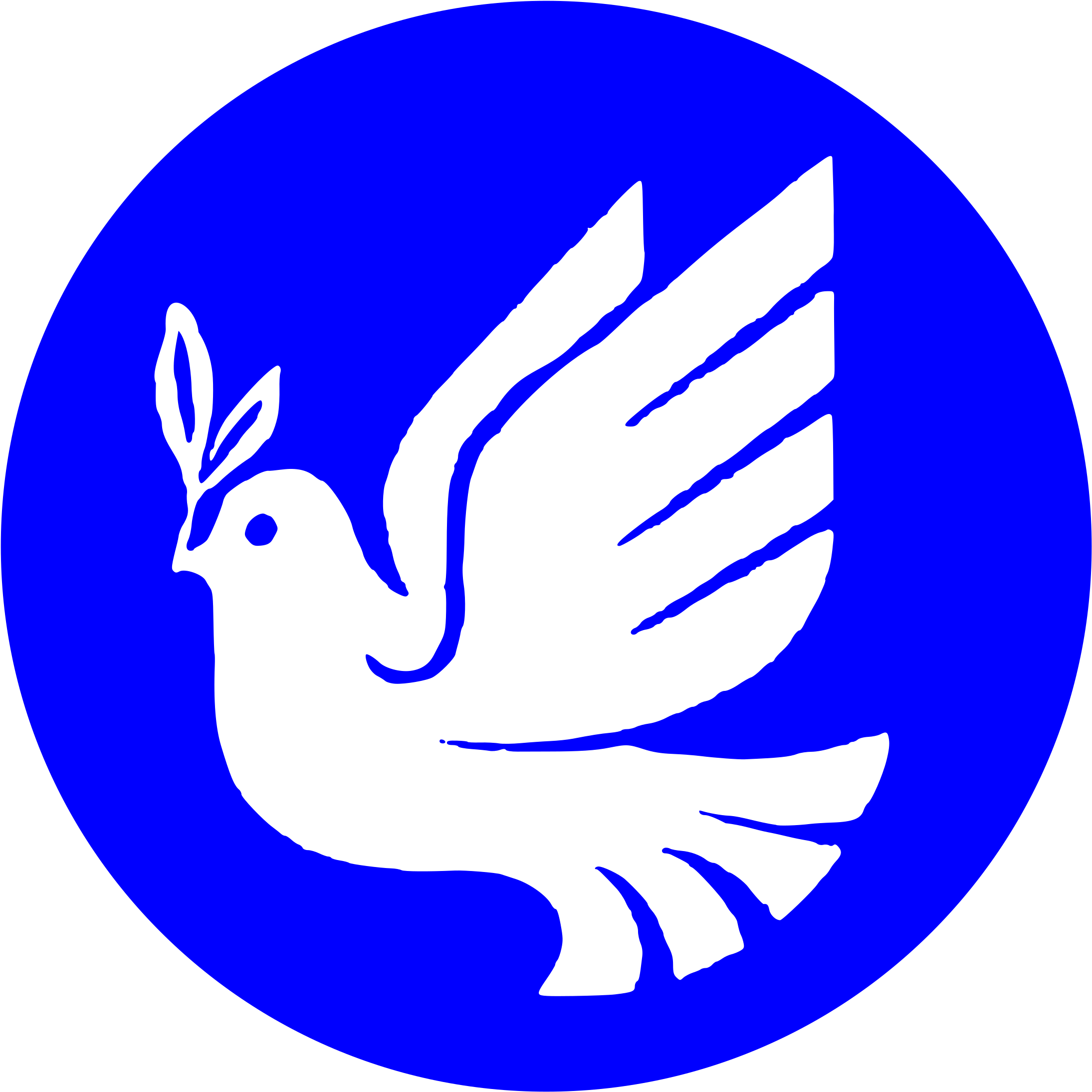 Big Image - Peace Dove Icon Circle (2400x2400), Png Download