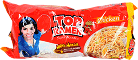 Top Ramen Chicken Super Noodles - Top Ramen Masala Noddles 70gms (660x450), Png Download