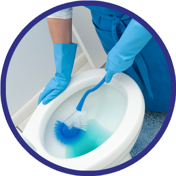 Limpieza De Baños - Disposable Toilet Brushes (367x368), Png Download