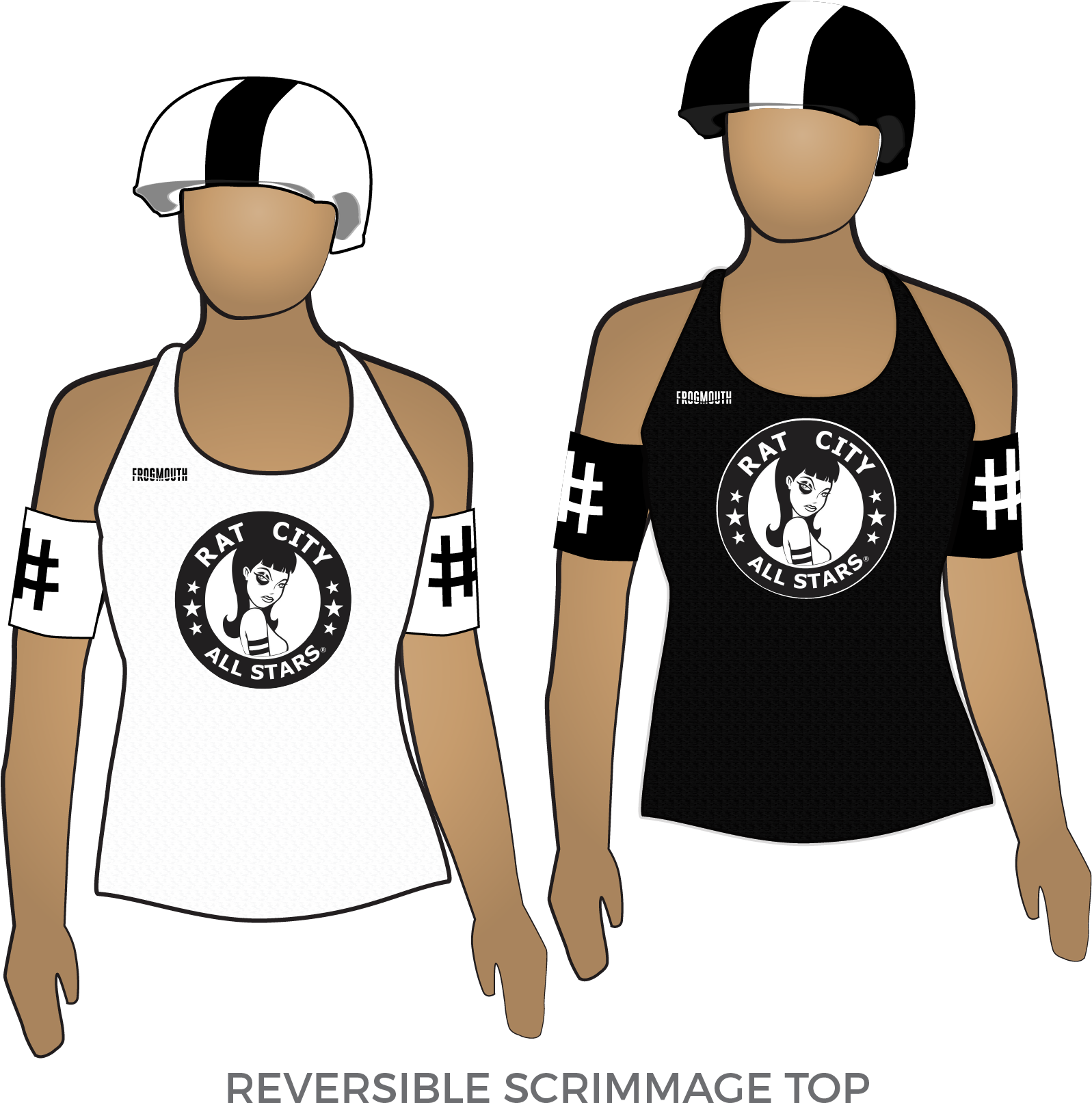 Quad City Misfits - Roller Derby Shirts (396x396), Png Download