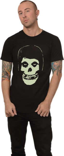 Misfits "glow In The Dark Hooded Fiend" T-shirt - Misfits Fiend Skull Tote Bag (265x640), Png Download