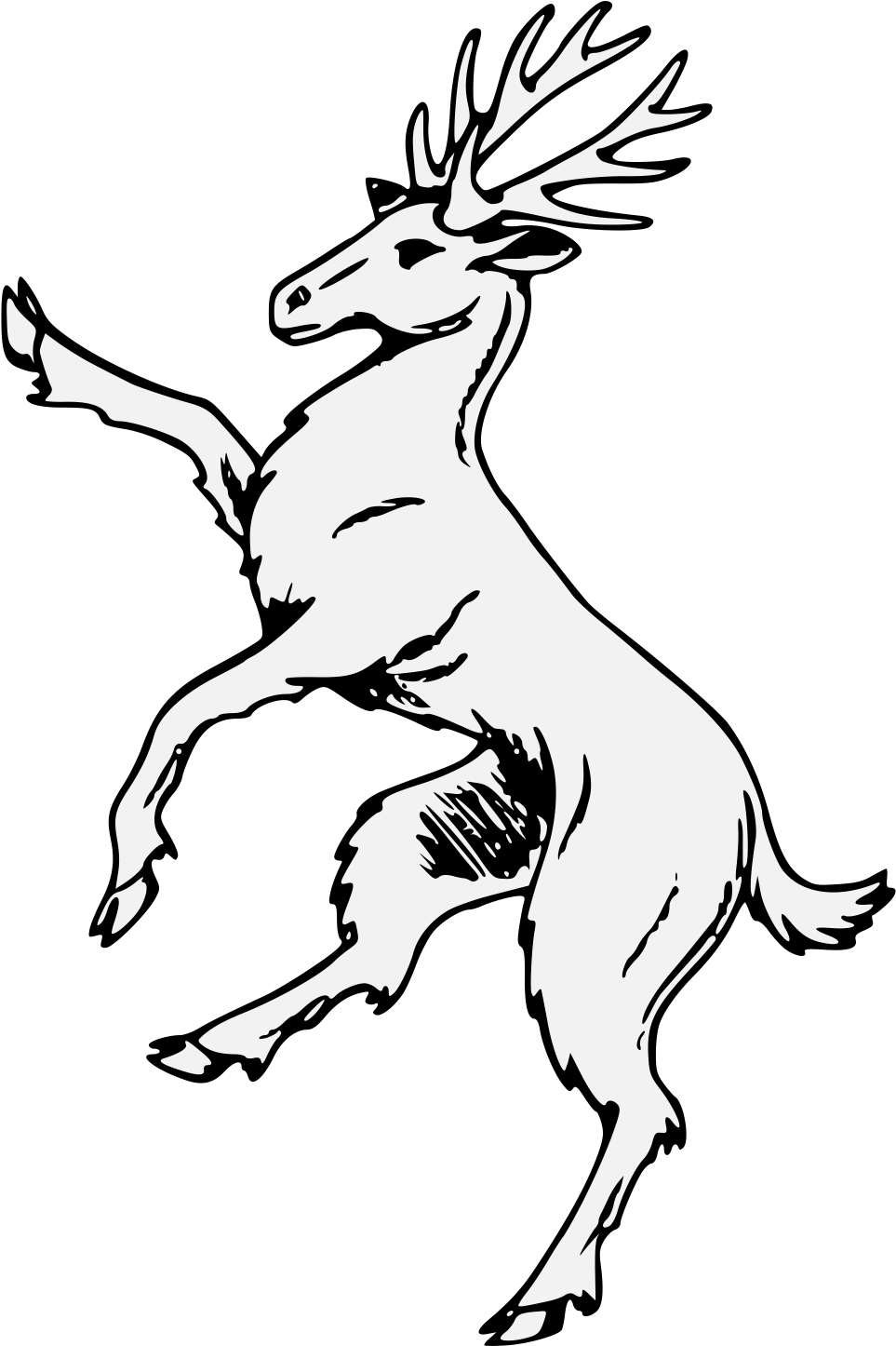 Stag - Illustration (994x1473), Png Download