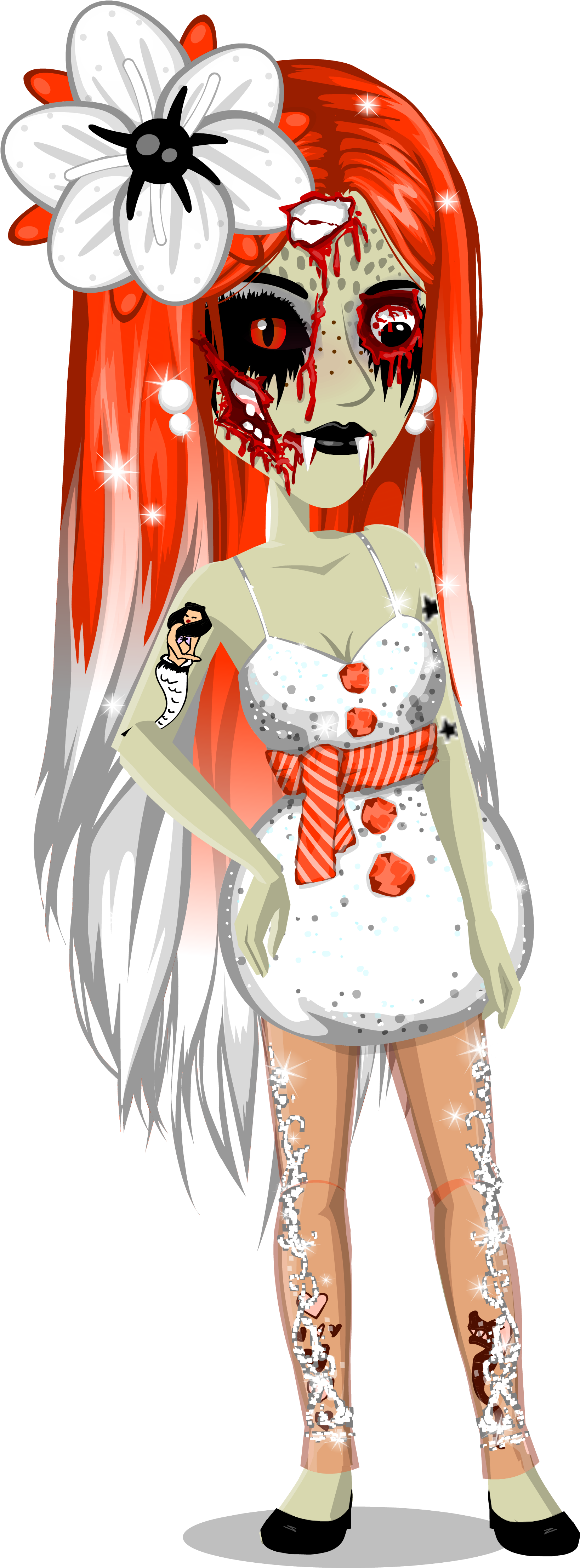 Msp St Snow Woman - My Living Nightmare Msp (1685x4500), Png Download