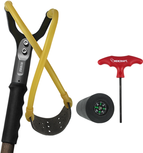 Zubin Axe Slingshot Survival Stick - Tool (600x600), Png Download