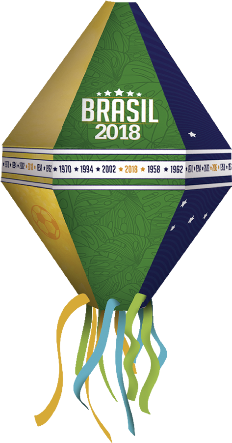 Balão De Papel Copa 2018 05 Unidades Festcolor - Enfeites Para Copa Do Mundo 2018 Escola (900x900), Png Download
