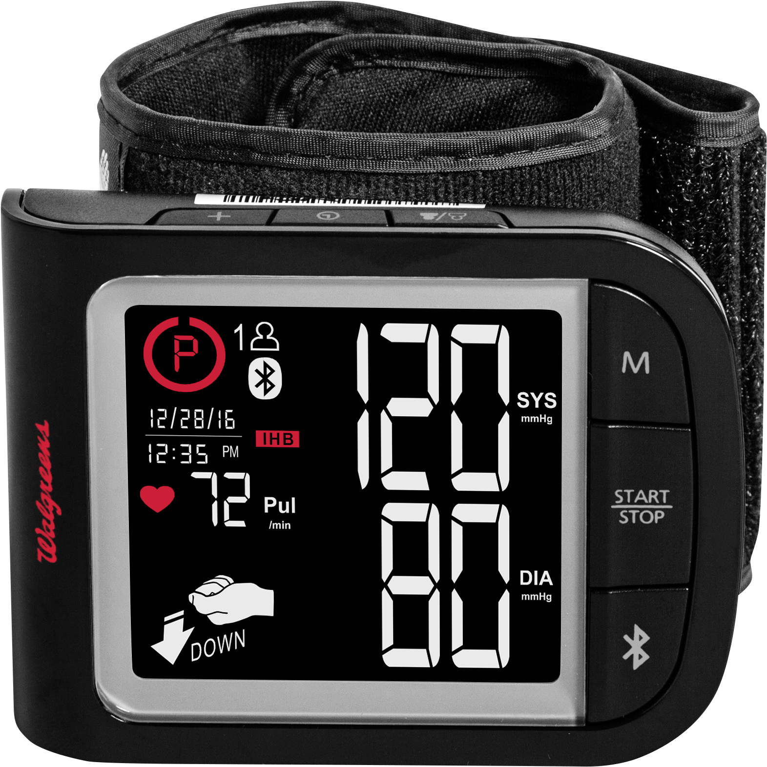 Premium Arm Blood Pressure Monitor - Walgreens Premium Wrist Blood Pressure Monitor (1832x1766), Png Download