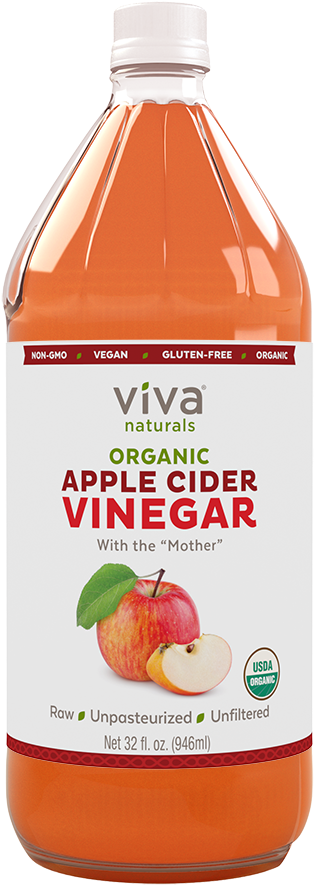 Viva Naturals Organic Apple Cider Vinegar (1024x1024), Png Download