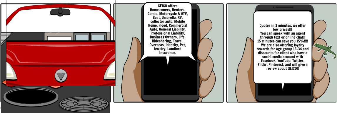 Geico Pt - Cartoon (1164x385), Png Download