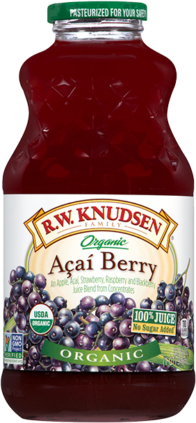Organic Acai Berry - Rw Knudsen Acai Berry (300x615), Png Download