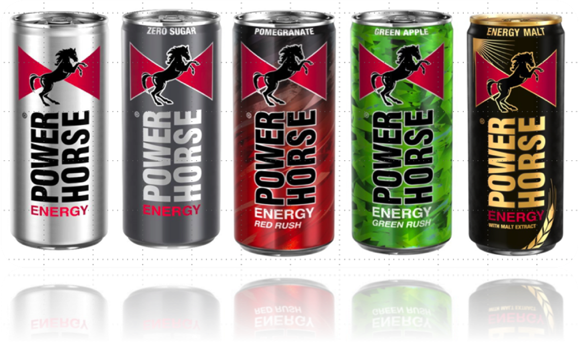 Power Horse Energy Drinks (1182x1090), Png Download
