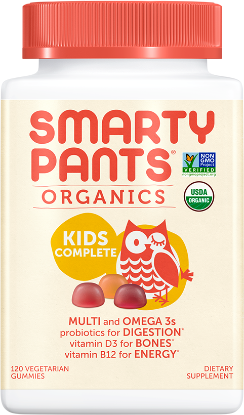 Smartypants Organic Kids Vitamins For Better Nutrition - Smartypants Organics Prenatal Complete Gummy Vitamins (880x1174), Png Download
