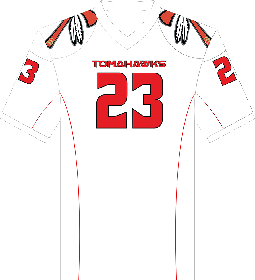 Men's White Tomahawk Fan Jersey - Active Shirt (1024x1024), Png Download