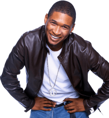 Music Stars - Usher Raymond Haircuts (372x400), Png Download