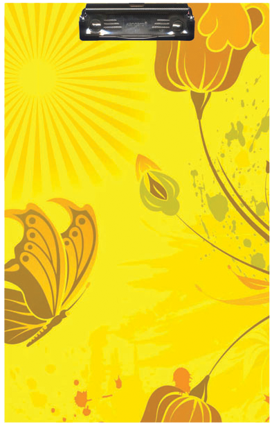 Clipboard - Yellow - Sterling Clip And Drawing Board (842x618), Png Download
