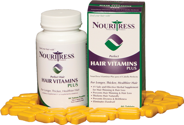 Perfect Hair Vitamins Plus - Nouritress Hair Vitamins (768x768), Png Download