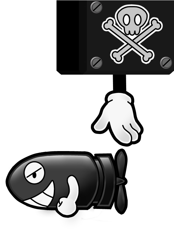 Torpedo Ted By The Papernes Guy On Clipart Library - Super Mario Torpedo Ted (782x782), Png Download