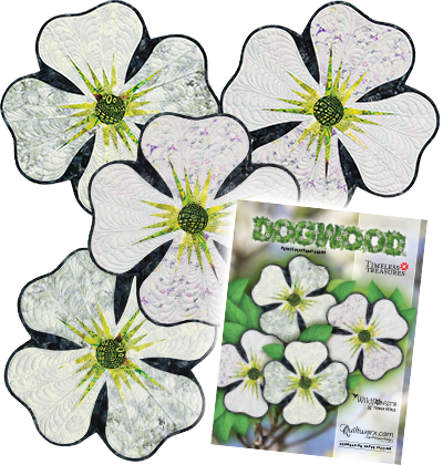 Nl-dogwood - Dogwood Petals Placemat Quilt Pattern | By Quiltworx (400x420), Png Download