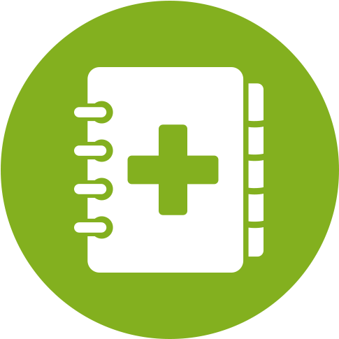 Pharmacy Technician's Letter Icon - Printer Icon Green Png (500x500), Png Download
