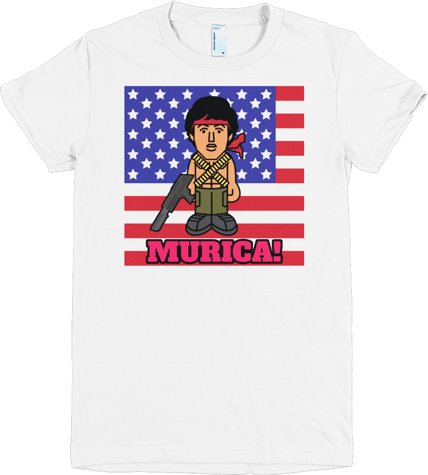 Murica T-shirt - Tactical Penguin Straight Flag Magazine Stencil 2 Pack (1000x1000), Png Download