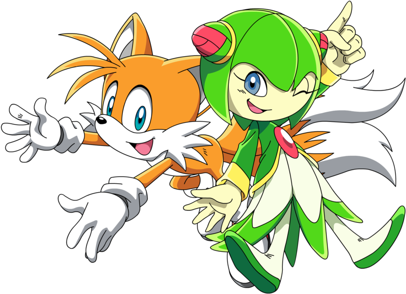 Tails And Cosmo Pictures - Minecraft Skin Sonic Characters (900x630), Png Download