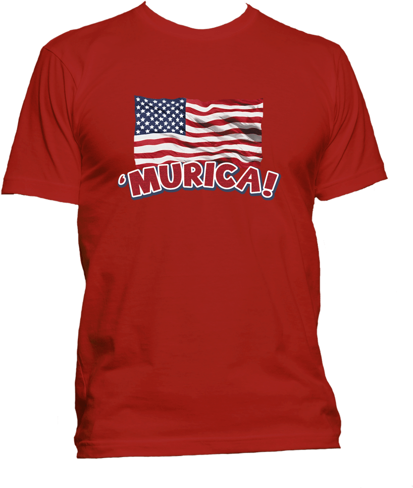 'murica Flag T-shirt - Bmw T Shirt (1020x1000), Png Download