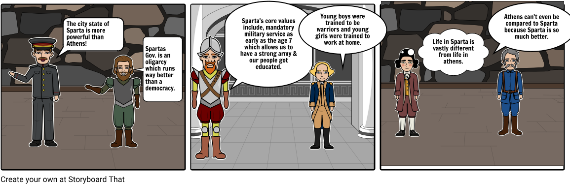 Sparta - Storyboard (1164x385), Png Download