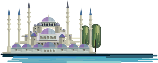 Illustrations Of Turkey - Landmarks Of Turkey Png (600x225), Png Download