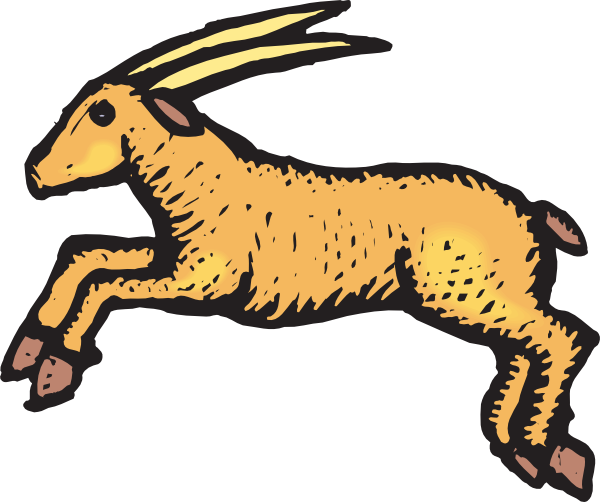 Small - Antelope Clip Art (600x502), Png Download