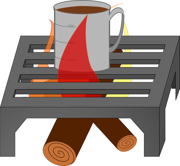 How To Set Use Fire Grate Clipart - Coffee Cup (600x554), Png Download