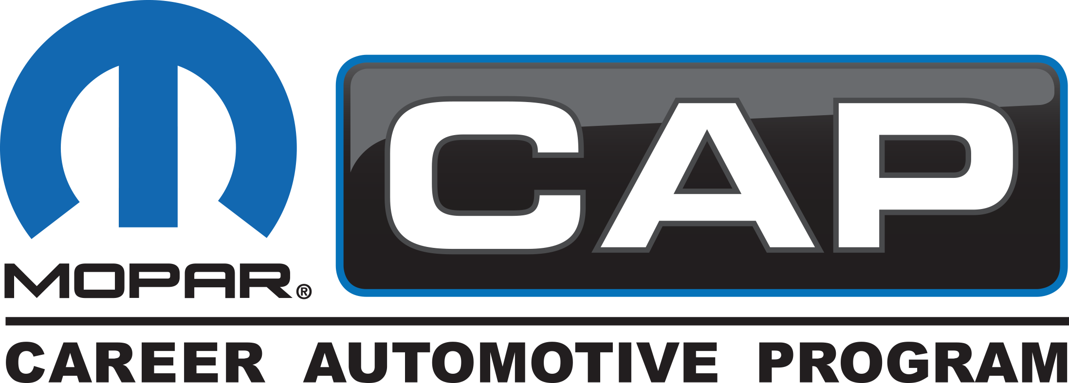 Mopar Cap Logo - Mopar Black Dodge Ram 2500 Heavy Duty Door Nameplate (2196x788), Png Download